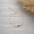 Angel Wings Birthstone Bracelet