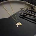 Mini Tag Baroque Cross Necklace