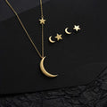 Dainty Moon and Star Necklace